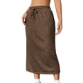 thumbnail image 1 of Summer Skirts for Women 2025 New Long Skirts for Women Trendy 2025 High Waisted Summer Fashion Outfit Beach Vacation Casual Skirt New Brown M, 1 of 9