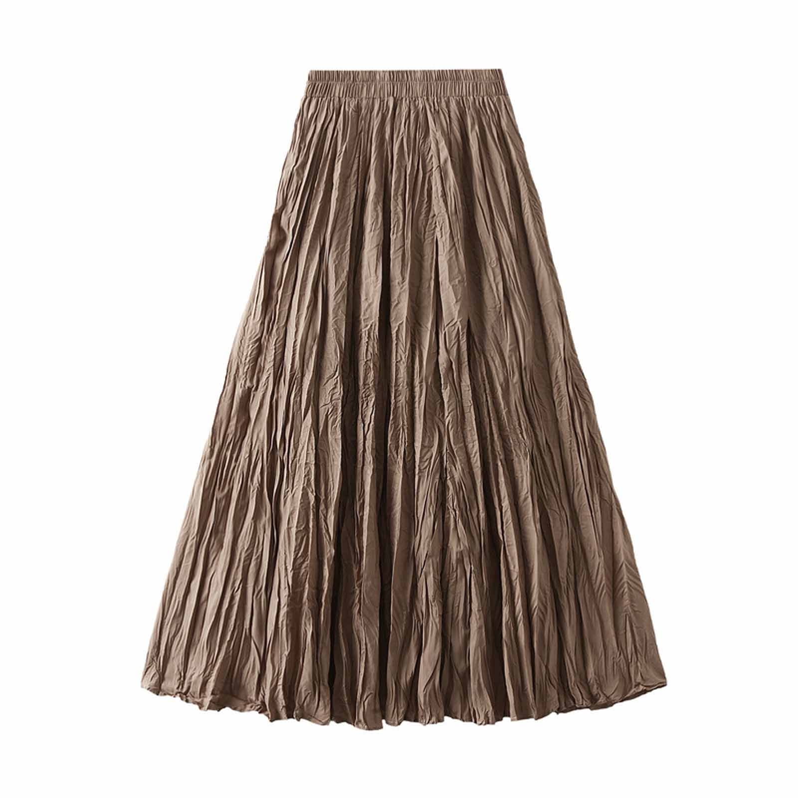 Summer Skirts for Women Fashion Classic Flowy Skirt Maxi Swing Skirt ...