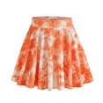 thumbnail image 1 of Summer Skirts for Women Trendy Tie Dye High Waisted Casual Flare Pleated A Line Mini Skater Skirts, 1 of 6