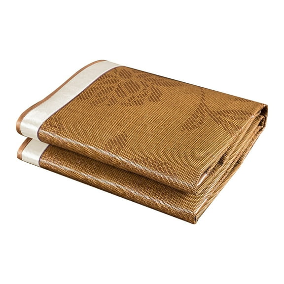 Mouliraty Summer Sleeping Mat, Foldable Rattan Summer Sleeping Mat, Cool Mat For Cooler Bed In Home School Dormitories. (1.5X2m)