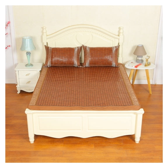 Summer Sleeping Mat Foldable Summer Bed Mat Cool Sleeping Mattress Cooling Bed for Home School Dormitory,Brown