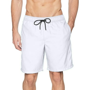Summer Sleeveless Beach Swim Trunks for Men Shorts White Sports Net Dry Quick With Inner Casual Pants Men's Swimwear