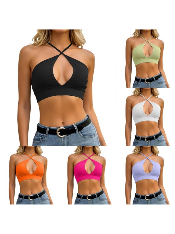 Summer Sleeveless Camisole Top Spaghetti Strap Tank for Casual Wear Alien Top Women