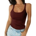 thumbnail image 1 of Summer Sleeveless Women Slim Vest Cami Workout Tees, 1 of 2