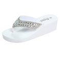 thumbnail image 1 of Summer Slippers Fashion Rhinestones Wedges Flip Flops Women's Casual Beach Shoes Wedge Flip Flops for Women Size 11 Works Flip Flops for Women Womens Flip Flops Size 5 Women Flip Flops Size, 1 of 6