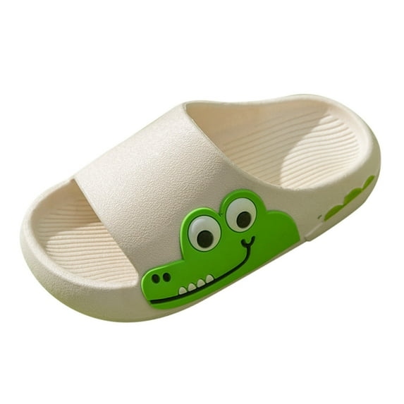 Summer Slippers For Kids Boys Girls Cozy House Slippers Warm Plush Winter Cotton Slipper Kids Cute Dinosaur Indoor Shoes Non-Slip for 6-12 Months,Yellow