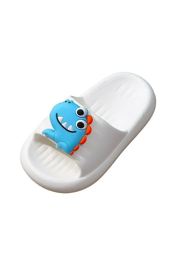 Summer Slippers for Toddler Girls Girls Bow Slippers Cute Summer Flip Flops Cushion Thick Sole Large Bow Kawaii Platform Cloud Slides Home Sandals