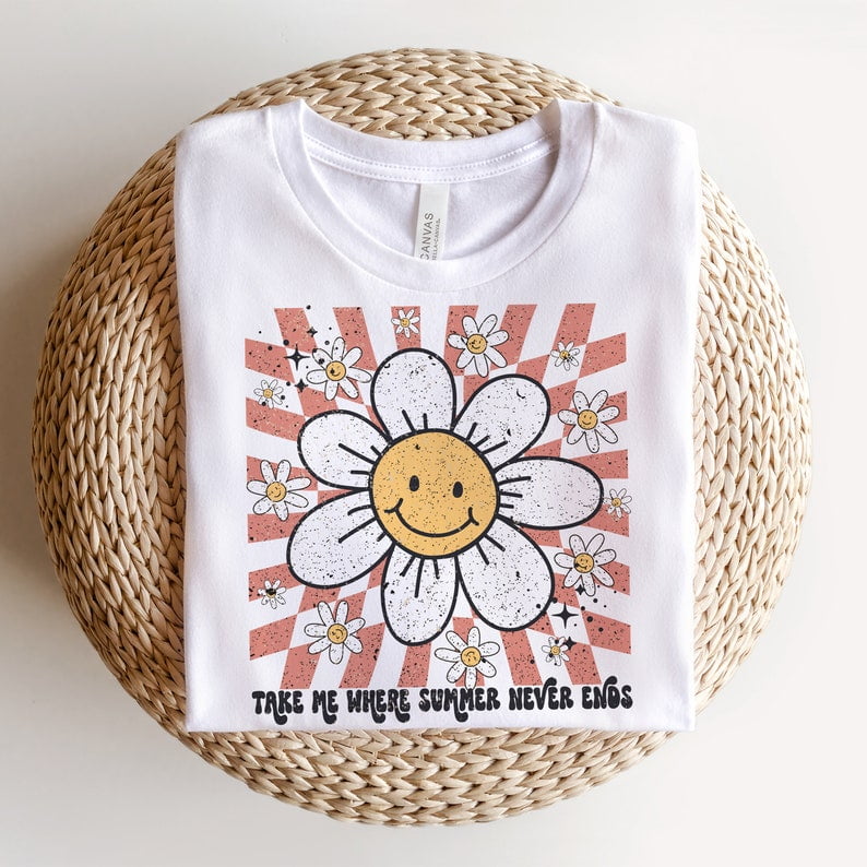 Summer Smiley Face PNG for Sublimation, Smiley face png, Summer png