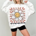 thumbnail image 1 of Summer Smiley Face Sweatshirt, Kids Summer Sweatshirt, Trendy Daisy Sweatshirt, Aesthetic Summer Sweatshirt, Cute Smiley Face Shirt, 1 of 5