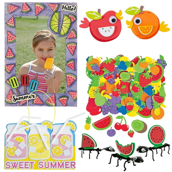 Summer Snacks Craft Kit Assortment Bulk 548 Pc