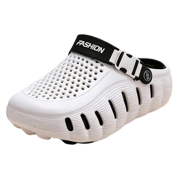 Summer Sneakers, Breathable Summer Clogs, Comfortable Cushion Platform Beach Sandals, Lightweight EVA Slip On Shoes for Men, Quick Drying Non-Slip Garden Clogs Comfortable