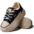 thumbnail image 1 of Summer Sneakers for Women,Sports Shoes Anti Slip with Thick Sole,Breathable Rise Stylish for Walking,Running,Shopping (Black), 1 of 9