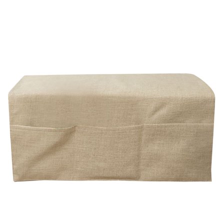 Summer Sofa Armrest Fabric Widened Imitation Linen for Living Room Bedroom Office 110x70cm