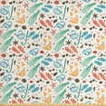thumbnail image 1 of Ambesonne Summer Fabric by the Yard Upholstery, Beach Accessories and Shells, 10 Yards, Ivory Multicolor, 1 of 4