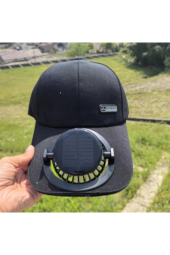 Summer Solar Fan Hat Baseball Cap with Built in Fan USB Rechargeable Sun Protection Cooling Hat for Men Women Hiking Fishing by PALIFEUR