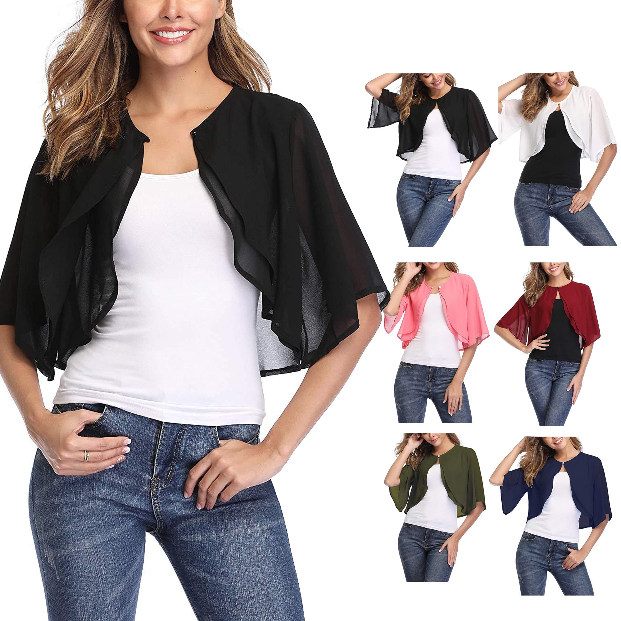 Navy shrugs for dresses & formal hot sale