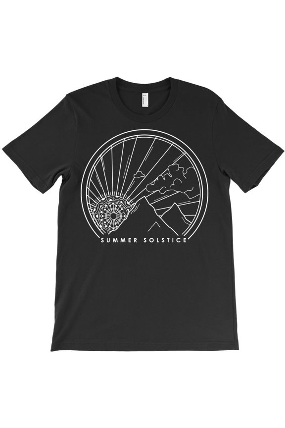 Summer Solstice Celebration Themed Natural and Seasonal Graphic Design G35844 Unisex T-Shirt, Up to Size 5XL