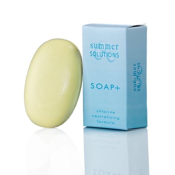 Summer Solutions - Chlorine Neutralizing and Odor Removing Soap Bar - 3.5 oz, Great for Summertime