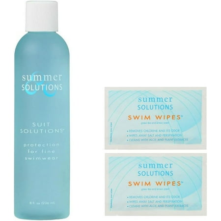 Summer Solutions Suit Solutions 8 fl oz and 2 Swim Wipe Packets