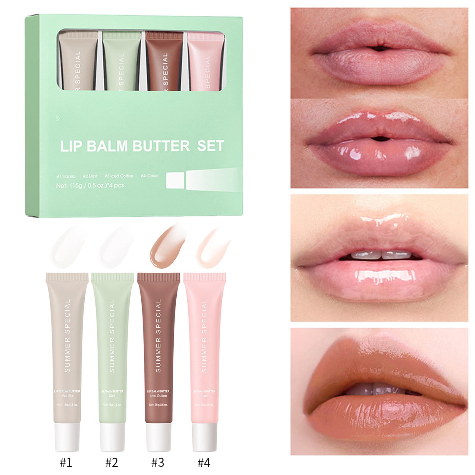Summer Special Lip Butter Balm – Ultra-Hydrating & Nourishing With Shea Butter & Olive Oil, Soothing Dry Lips – #5 Pink Guava, 1 Tube 7 thumbnail image