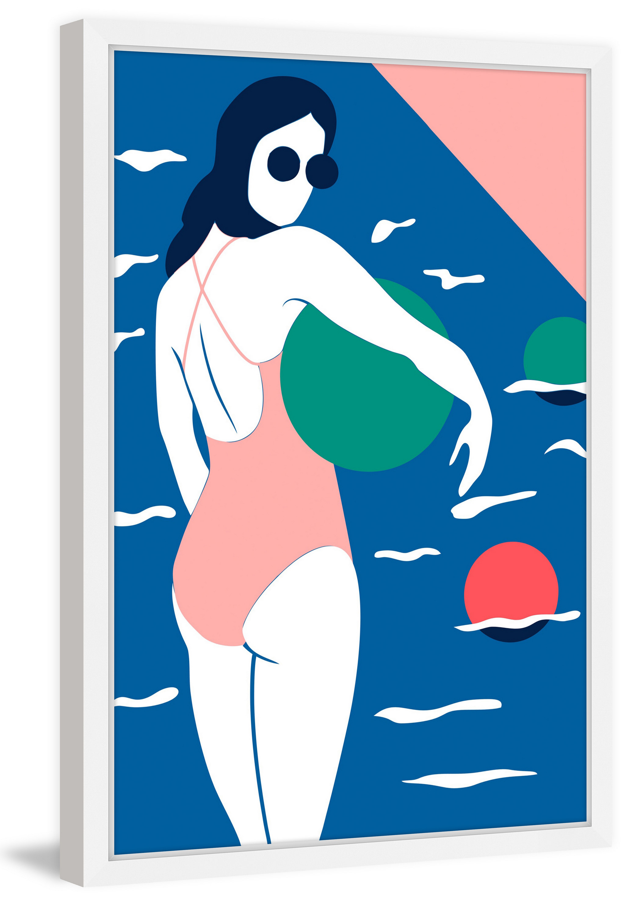 Summer Splash Framed Painting Print