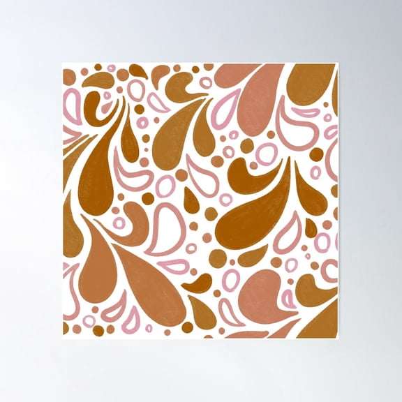 Summer Splashes Poster Wall Art, Modern Wall Decor For Living Room Bedroom, 16x16 UNFRAMED