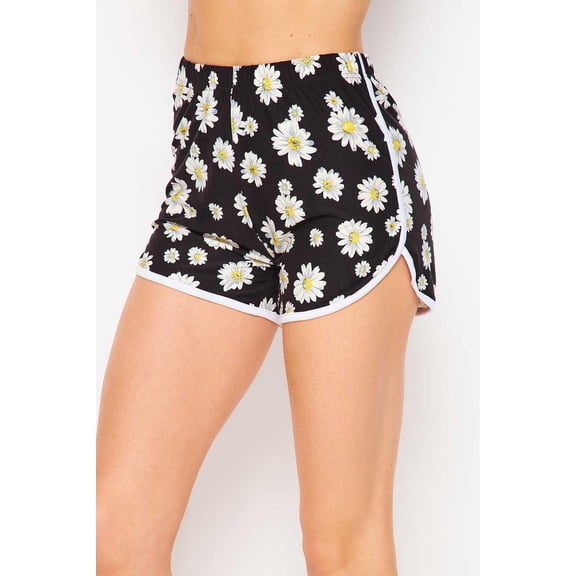 Summer Sport Daisy Dolphin Shorts Black M