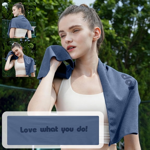 Summer Sports Cooling Towel 30x100cm Quick Dry Sweat Wipe Wristband for Running