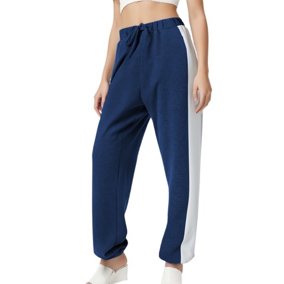 Summer Sportswear Long Pants Jogging Leisure Pants, Polyester, Loose Fit, Multiple Sizes, for Daily Wear