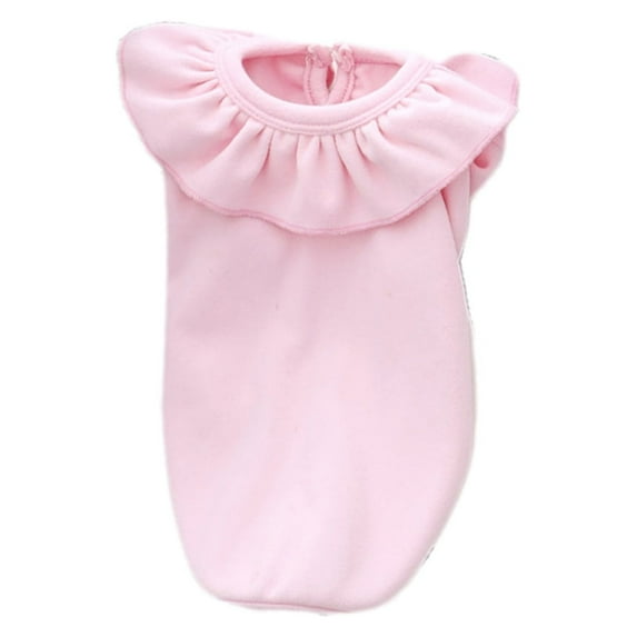 Summer Spring Pet Dress - Comfy T-Shirt with Ruffled Collar for Cats and Small Dogs