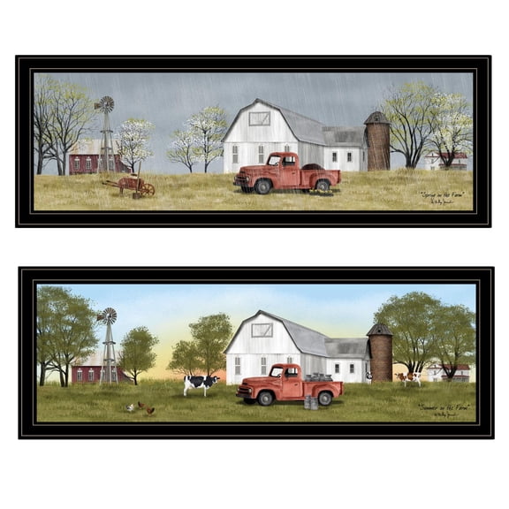 Trendy Decor 4U Summer Spring Seasonal Framed Wall Art V631-704G