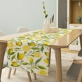 thumbnail image 1 of Summer Spring Yellow Lemon Linen Table Runner for Kitchen Dining Table Decor 13"x72", 1 of 7