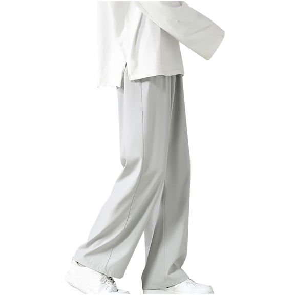 Summer Staple: Trendy & Tailored Mens' Solid Casual Pants