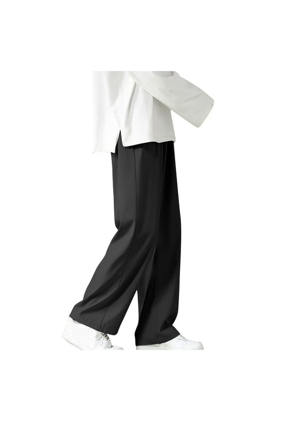 Summer Staple: Trendy & Tailored Mens' Solid Casual Pants