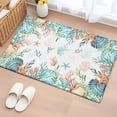 thumbnail image 1 of Summer Starfish Coral Washable Small Entryway Area Rugs 2'x3', Watercolor Seaweed Ocean Low Pile Throw Rug Non-Slip Sturdy Edge Binding Carpet for Front Door Floor Room Entry, 1 of 9