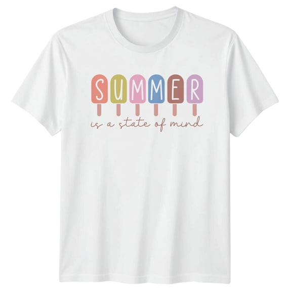 Summer State of Mind Popsicles Beach Vacation T-Shirt