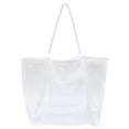thumbnail image 1 of Summer Storage Supplies Mesh Beach Bag - Lightweight & Foldable Large Organizer Pouch, Reusable Beach Tote Storage Bag for Family Beach Pool Gym Travel Accessories (White), 1 of 8