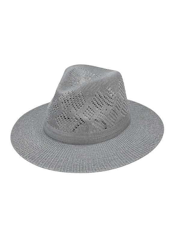 Summer Straw Beach Sun Hats Large Straw Hat Summer Hat mens Floppy Sun Hat Sunhat men Gardening Hat for men Beach Hat Sun Hats Straw Hats men Pool Hats for Woman Beach Viso,Gray,One Size