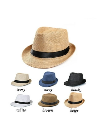 Short Brim Fedora Hats for Men & Women Panama Hats & Straw Hats 
