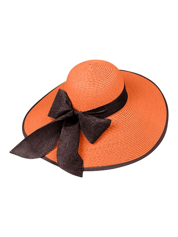 Summer Straw Hat Beach Korean Style Seaside Large Brim Outdoor Sun Protection Sun Hat Vacation Foldable Straw Hats For Women