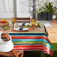 thumbnail image 1 of DII Summer Stripe Vinyl Tablecloth 60x84, 1 of 4