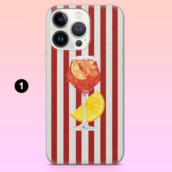 Summer Stripes Phone Case La Dolce Vita Aesthetic Cover for iPhone 17 16 15 14 13/Pro/Pro Max