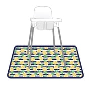 Summer Stripes - Pineapple - Splash Mat - A Waterproof Catch-All for Highchair Spills and More!