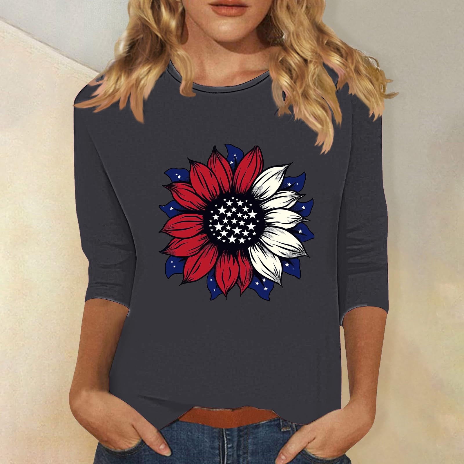 Summer Style 4Th of July Outfits for Women Romper T Shirts Trendy