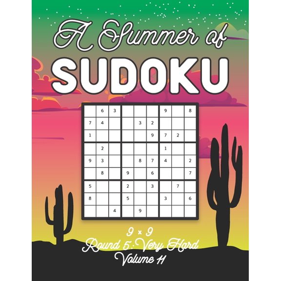A Summer of Sudoku 9 x 9 Round 5: Very Hard Volume 11: Relaxation Sudoku Travellers Puzzle Book Vacation Games Japanese , (Paperback)