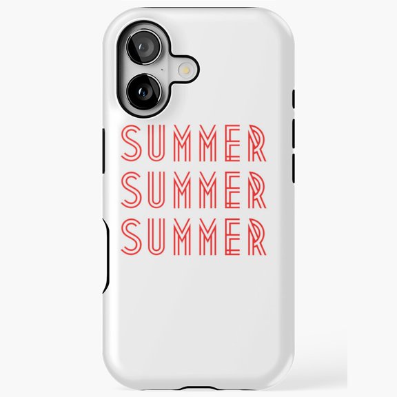 Summer Summer Summer Red Text Design Phone Case 17 to 11 Pro Max