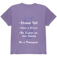 thumbnail image 1 of Summer Sun - Be a Pineapple - Sayings List Youth T Shirt Violet YMD, 1 of 1