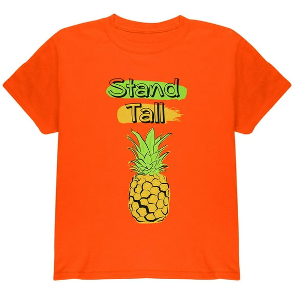 Summer Sun - Be a Pineapple - Stand Tall Youth T Shirt Orange Youth X-SM