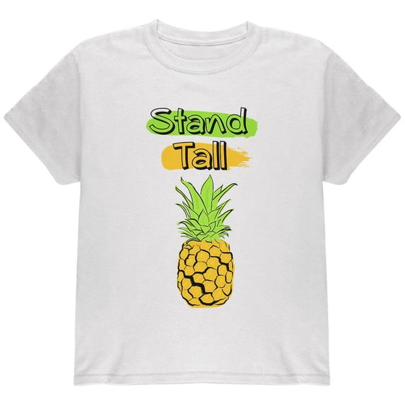 Summer Sun - Be a Pineapple - Stand Tall Youth T Shirt White YSM