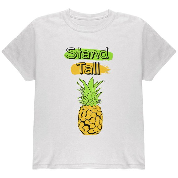 Summer Sun - Be a Pineapple - Stand Tall Youth T Shirt White YSM